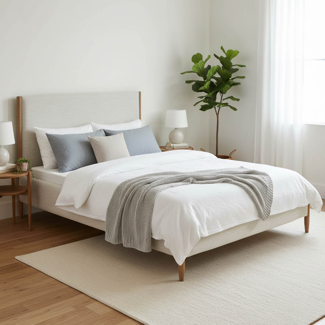 Kamelia King Bed - Sand