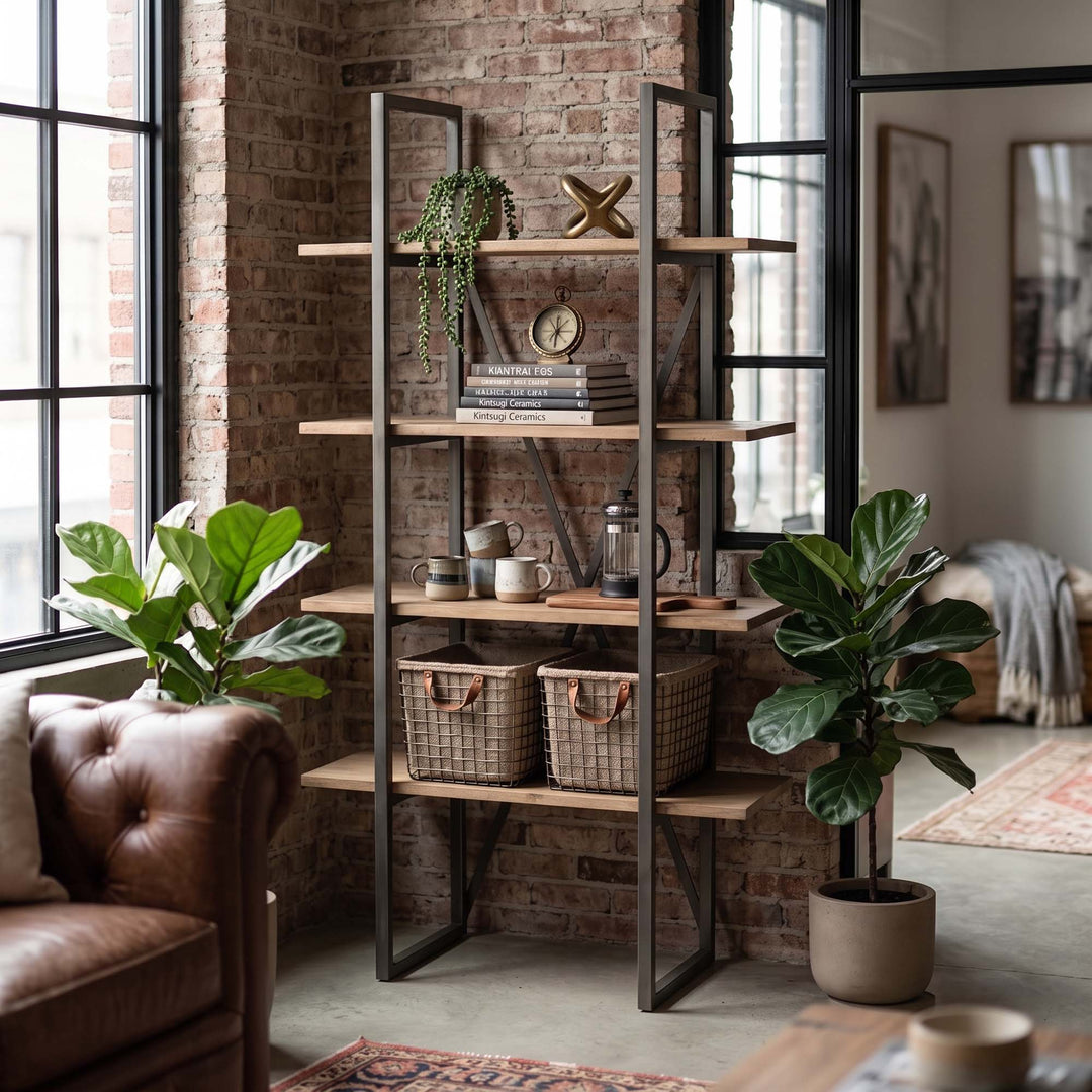 Kenya Small Cain Rack - Salvaged Grey