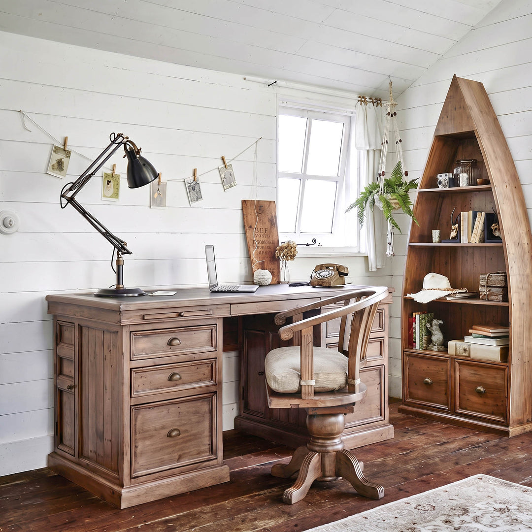 Lifestyle Double Desk - Sundried