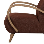 Louis Club Chair - Textured Choco