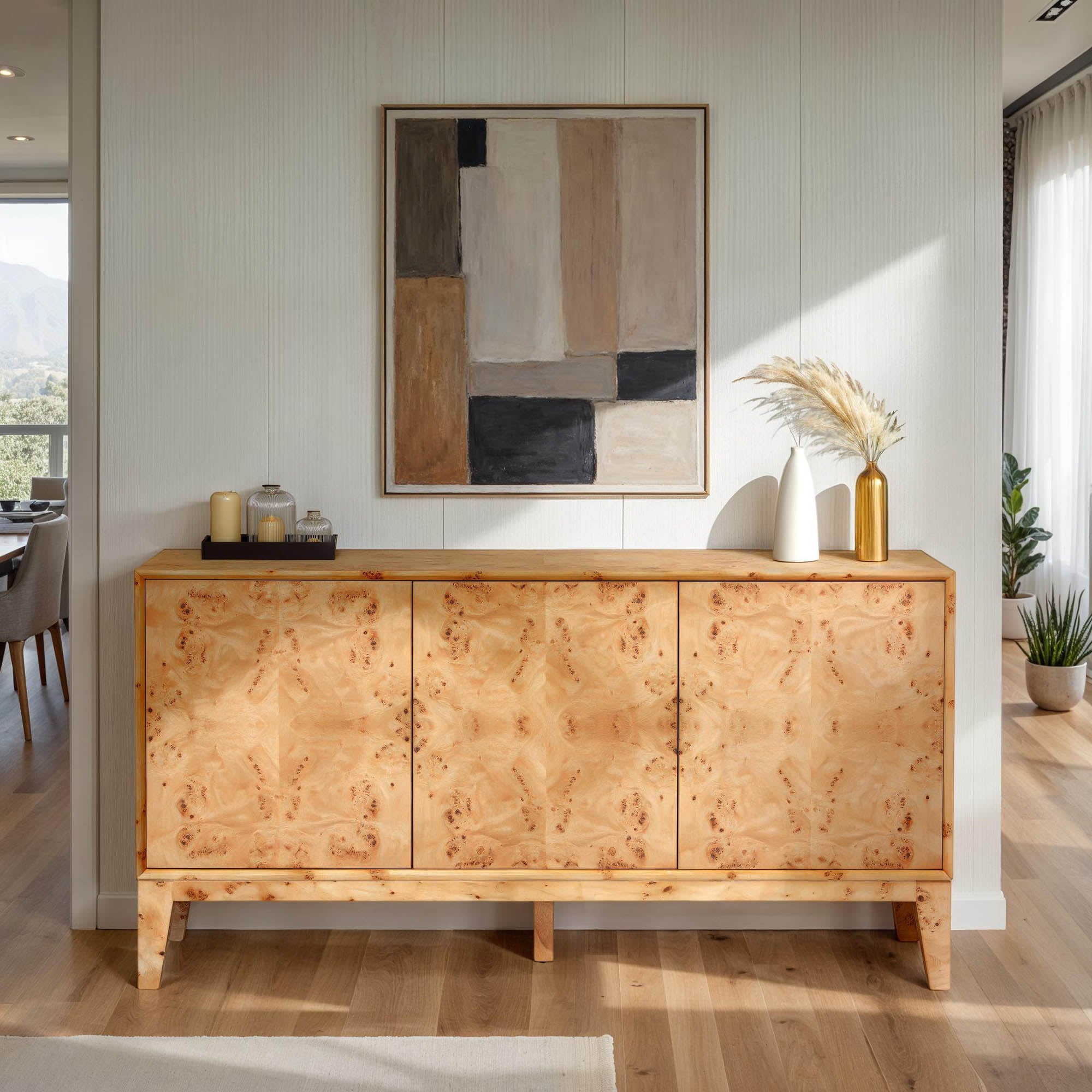 NEIGHBORHOOD ウッドボード Mappa 3 Door Sideboard - Light Burl – LH Home