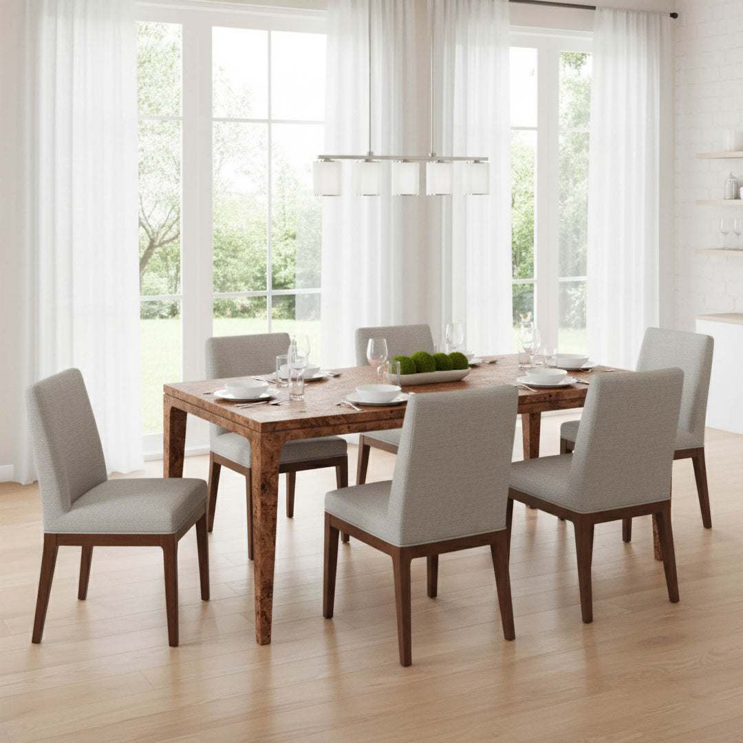 Mappa Regular Dining Table - Dark Burl