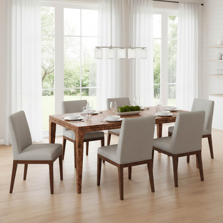 Mappa Regular Dining Table - Dark Burl