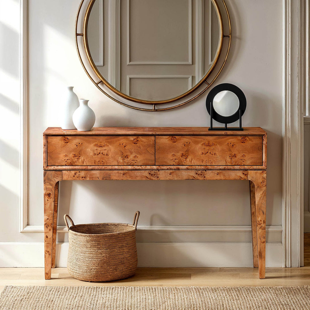 Mappa Console Table - Dark Burl