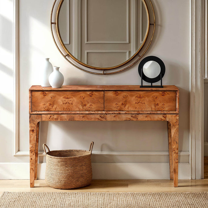 Mappa Console Table - Dark Burl
