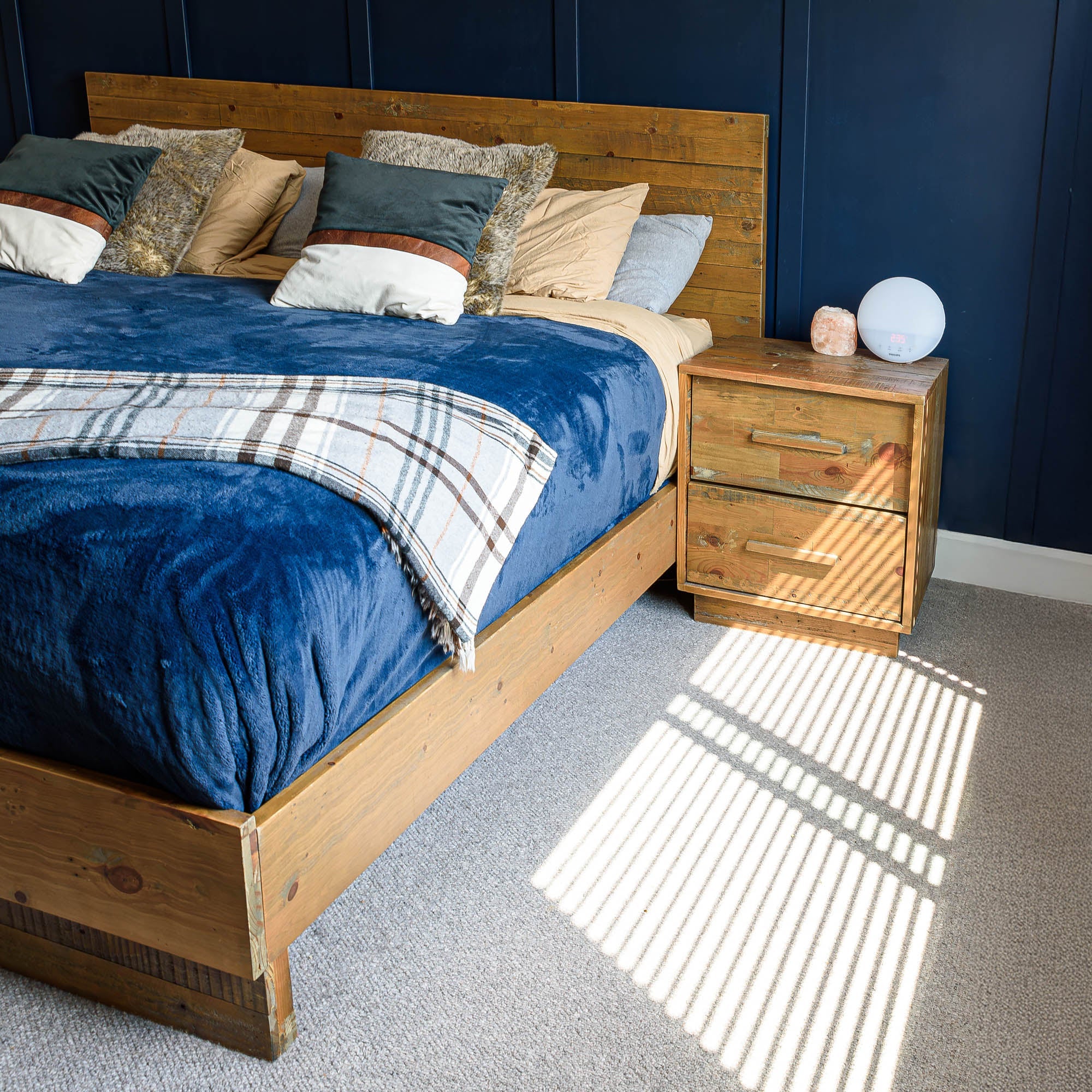 Nevada King Bed - Dark Driftwood – LH Home