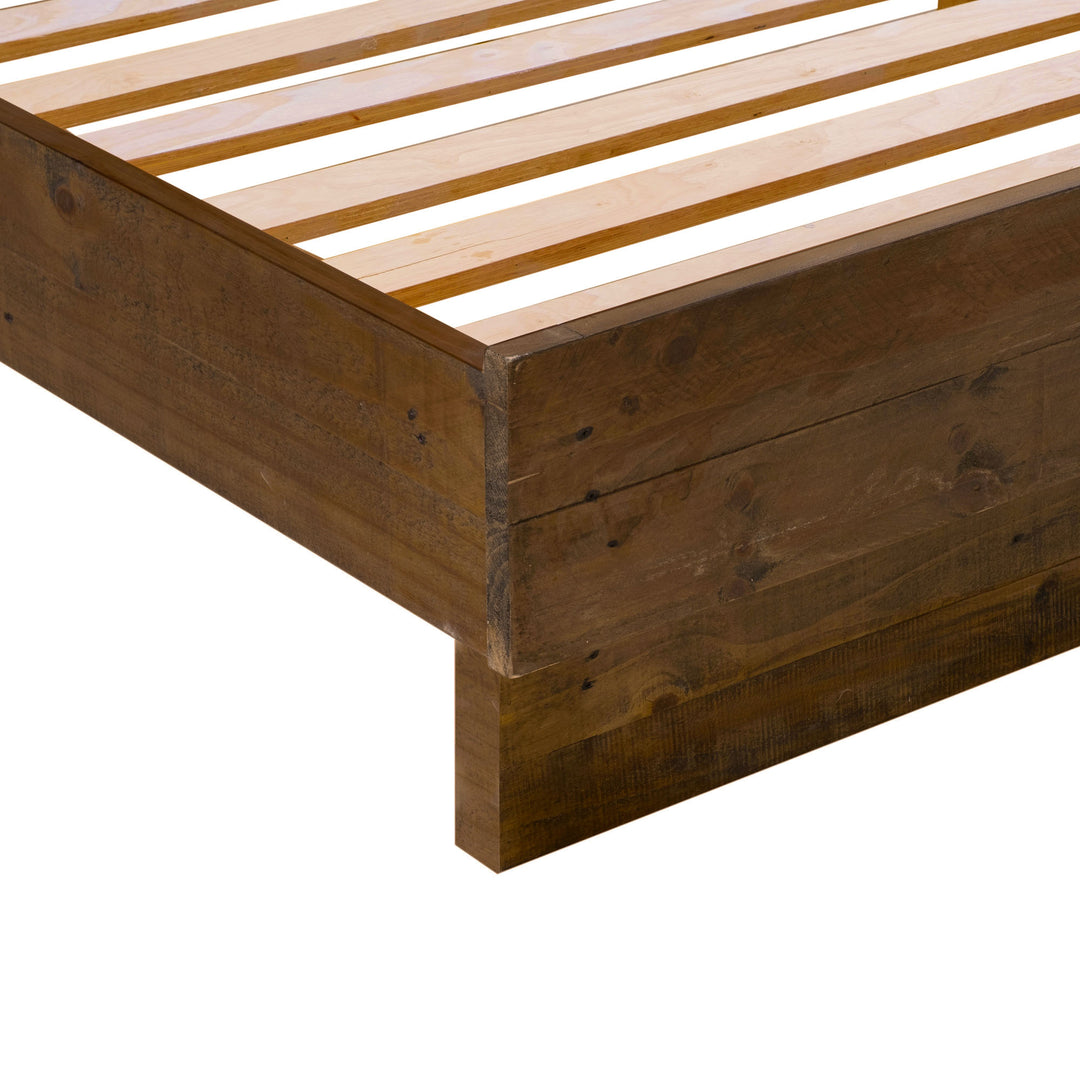 Nevada King Bed - Dark Driftwood