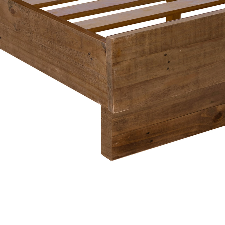 Nevada Queen Bed - Dark Driftwood