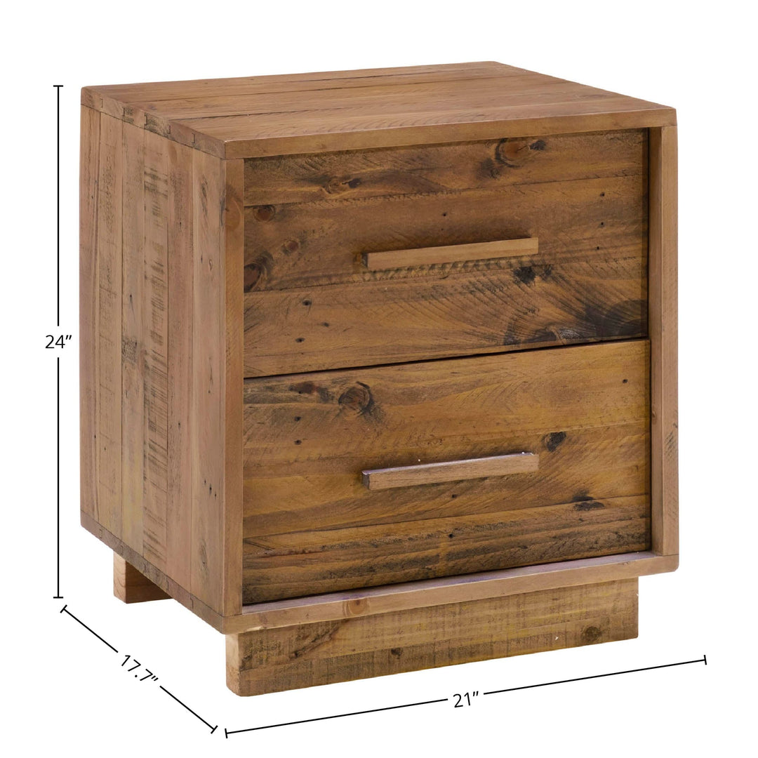 Nevada Nightstand - Dark Driftwood