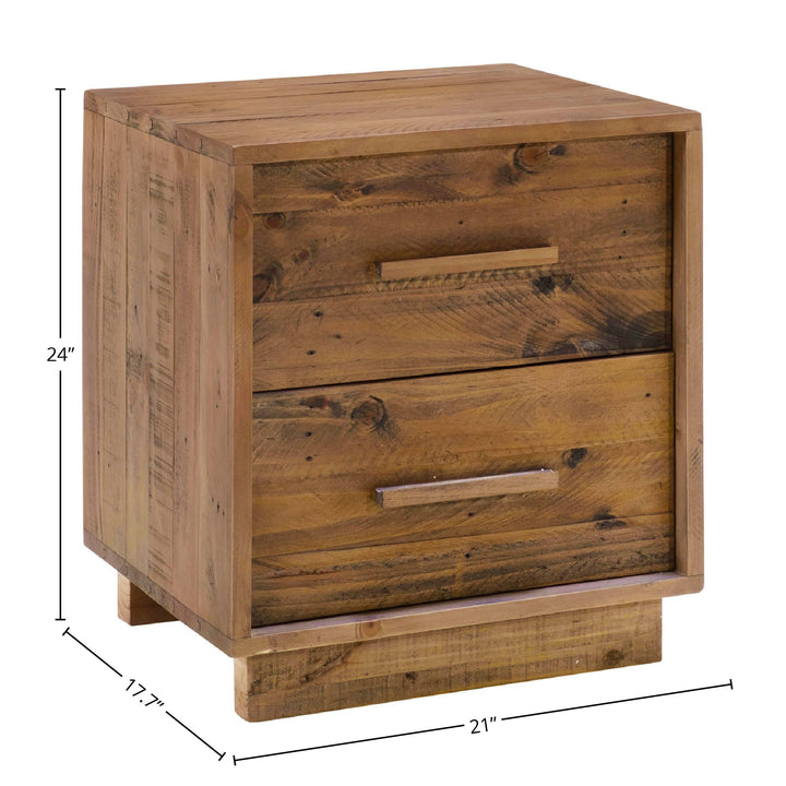 Nevada Nightstand - Dark Driftwood