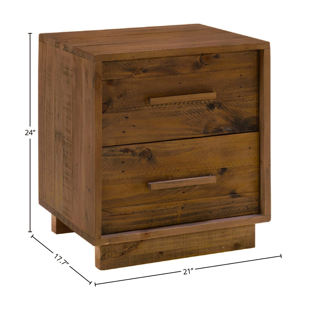 Nevada Nightstand - Dark Driftwood