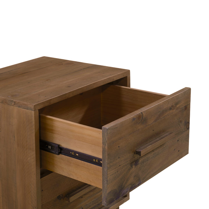 Nevada Nightstand - Dark Driftwood