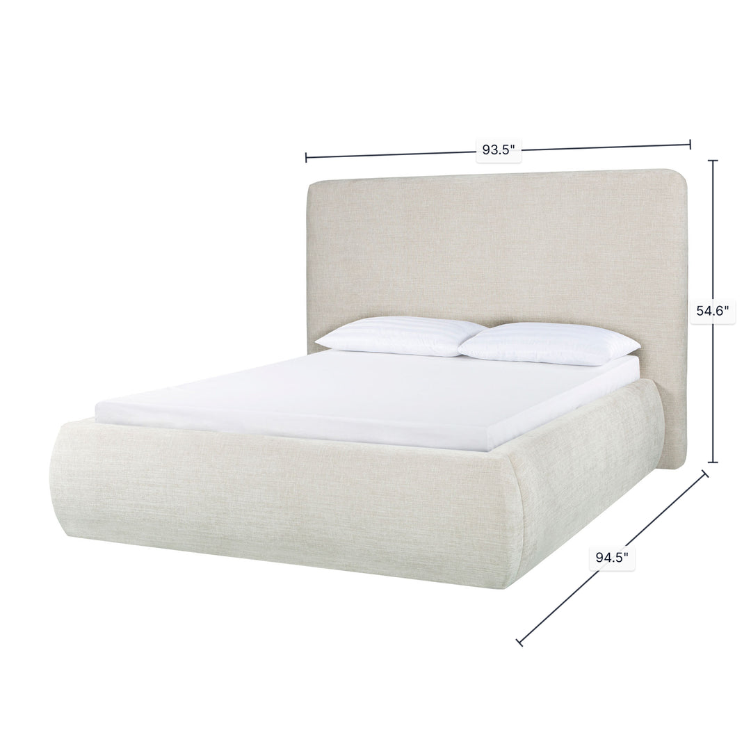 Oceana King Bed - Taupe