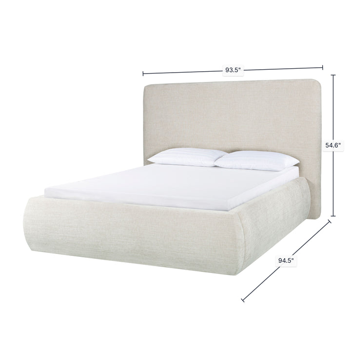 Oceana King Bed - Taupe