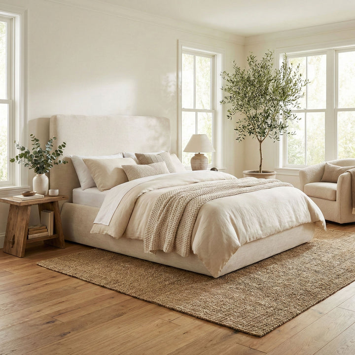Oceana King Bed - Taupe