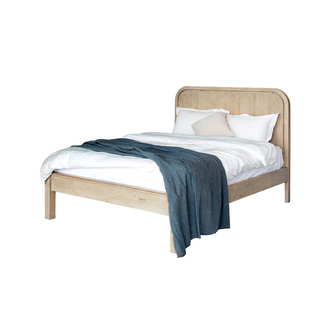 Opera King Low Footboard Bed - Scrubbed Teak