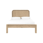 Opera King Bed with Low Footboard - Scrubbed Teak