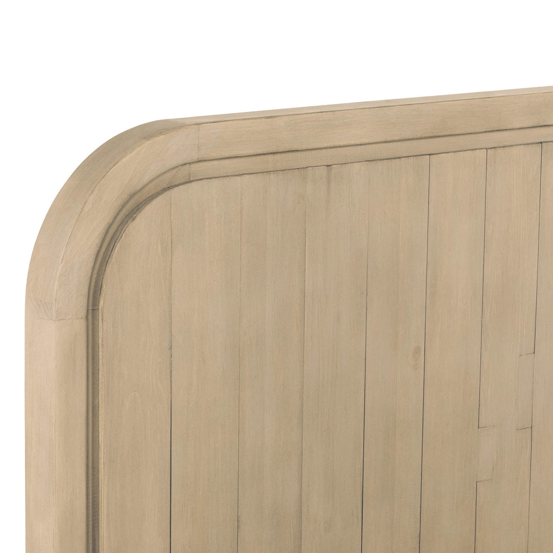Opera King High Footboard Bed - Scrubbed Teak