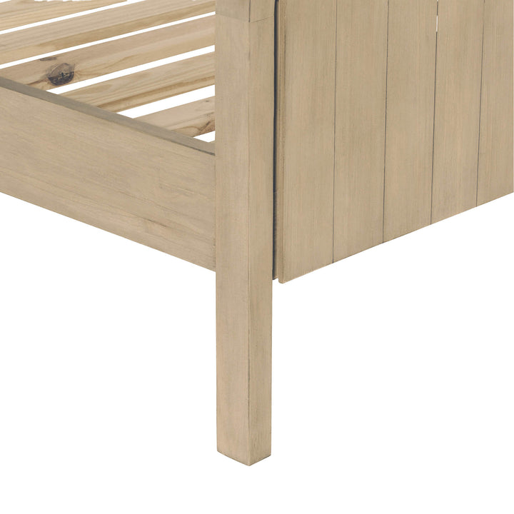 Opera King High Footboard Bed - Scrubbed Teak
