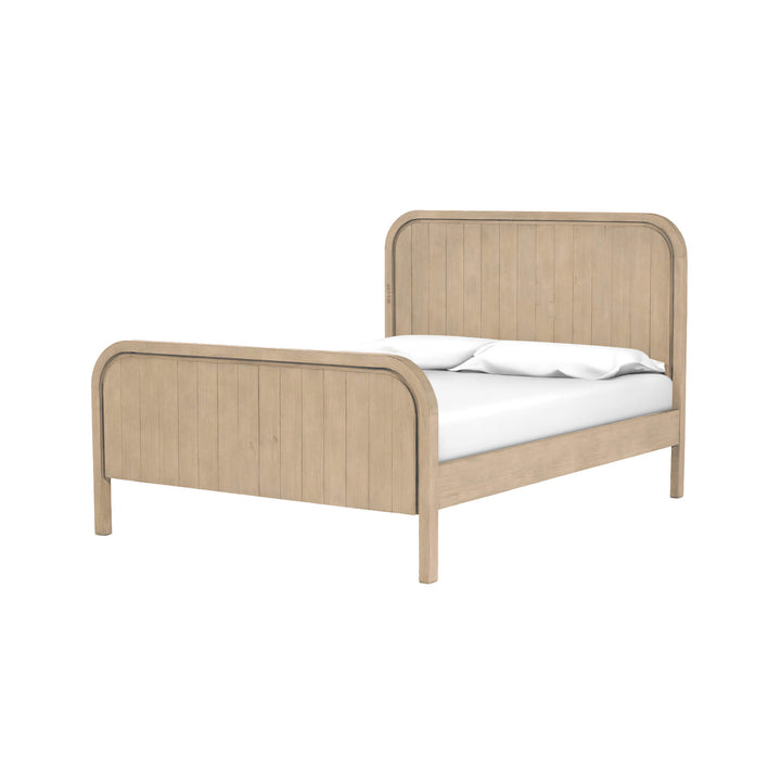 Opera King High Footboard Bed - Scrubbed Teak