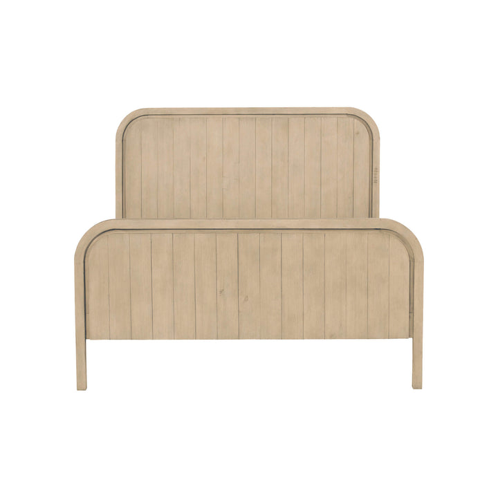 Opera Queen High Footboard Bed - Scrubbed Teak