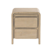 Opera 2 Drawer Nightstand - Scrubbed Teak