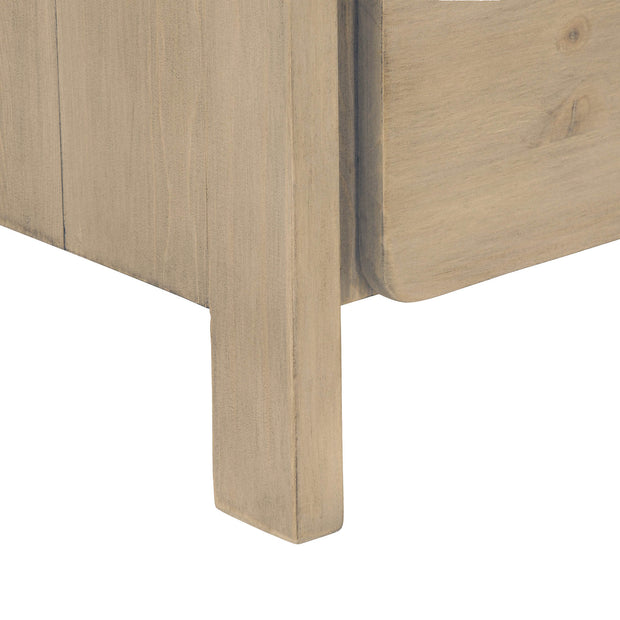 Opera 2 Drawer Nightstand - Scrubbed Teak