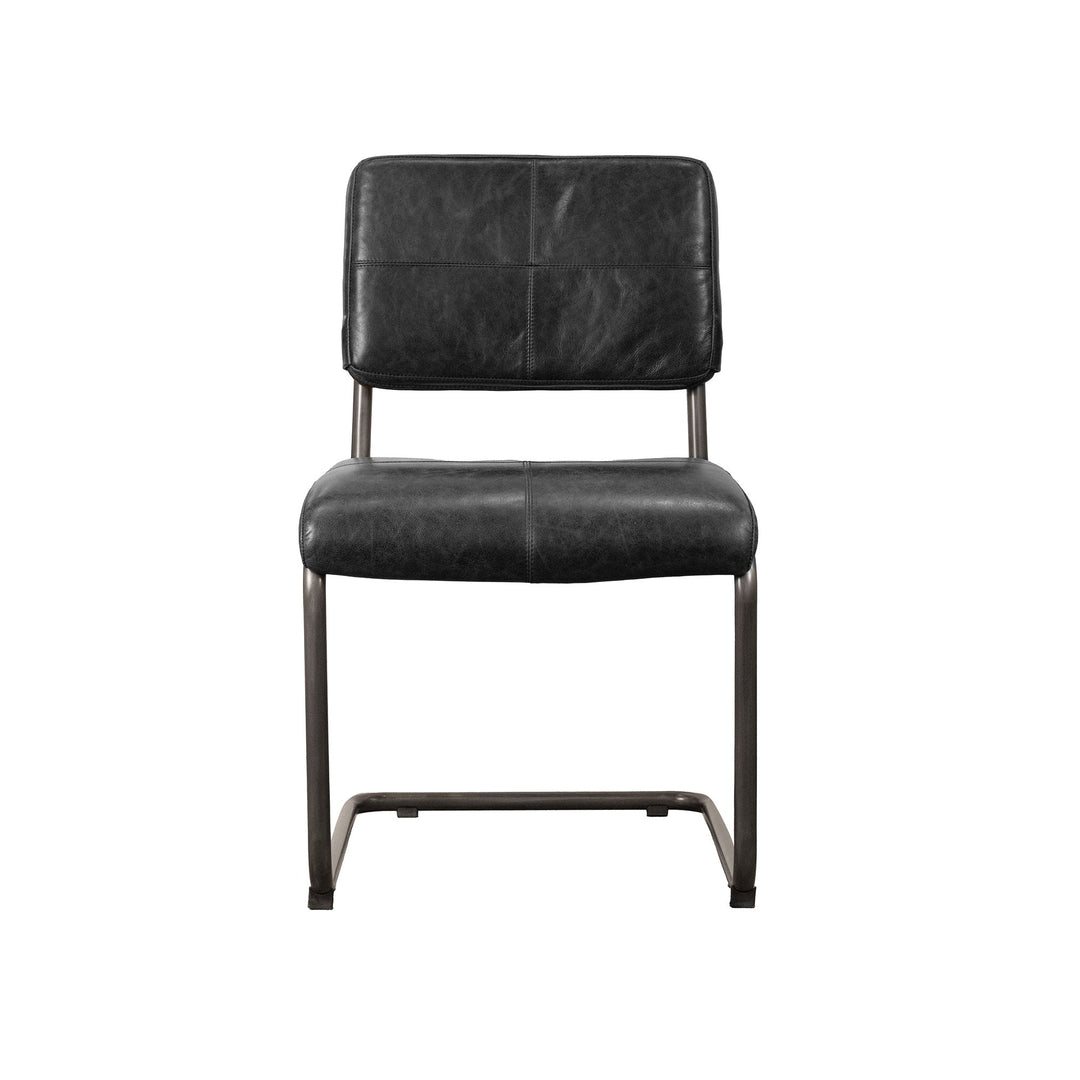 Cobain Dining Chair - Black Leather