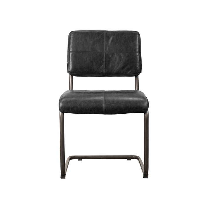 Cobain Dining Chair - Black Leather