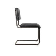 Cobain Dining Chair - Black Leather