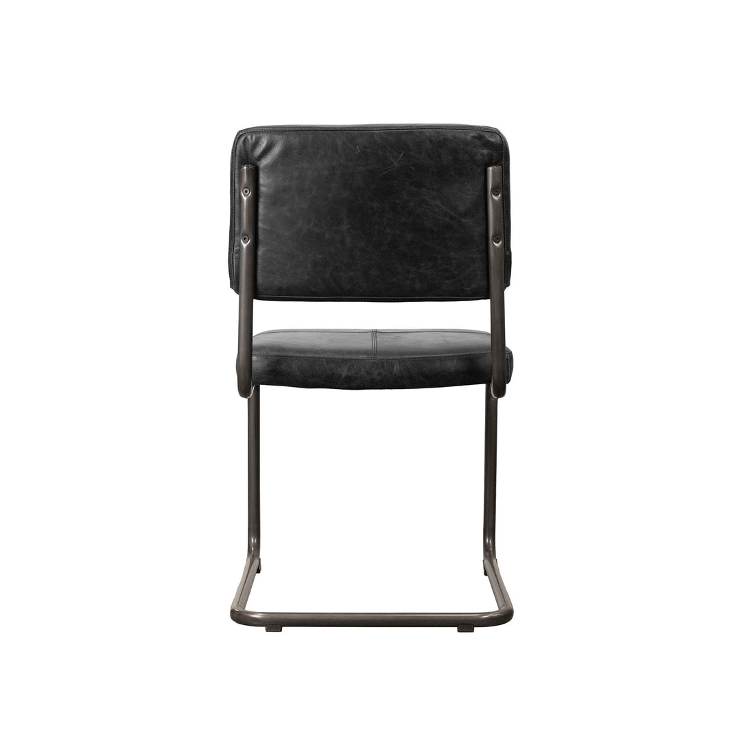 Cobain Dining Chair - Black Leather