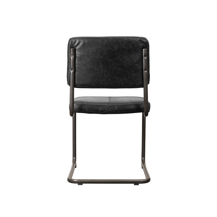 Cobain Dining Chair - Black Leather