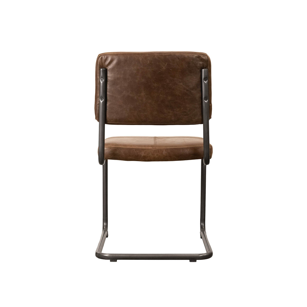 Cobain Dining Chair - Brown Leather