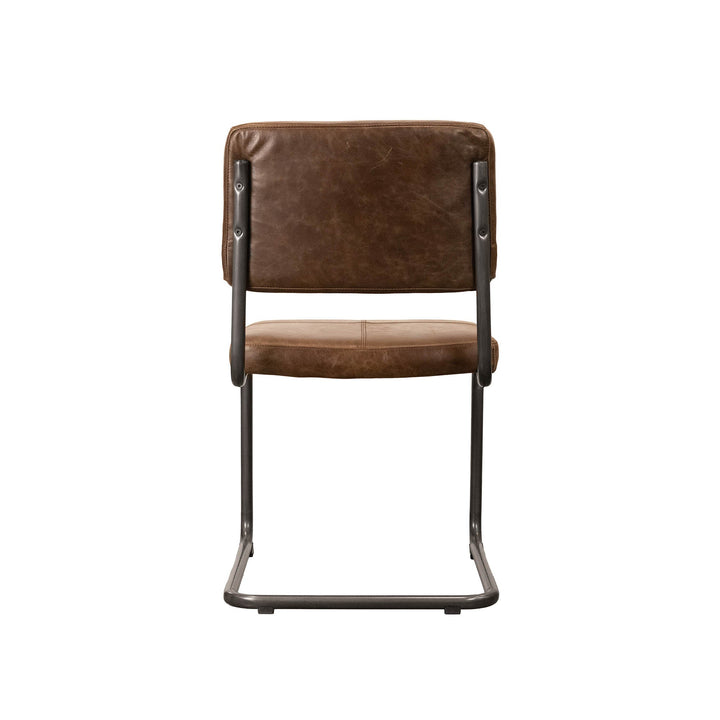 Cobain Dining Chair - Brown Leather