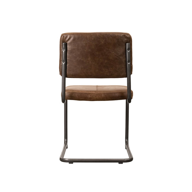 Cobain Dining Chair - Brown Leather
