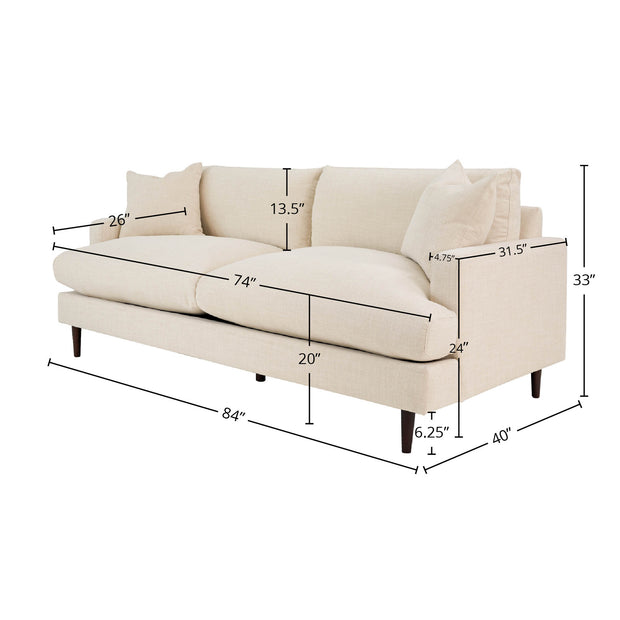 Martha Sofa - Beach Alabaster