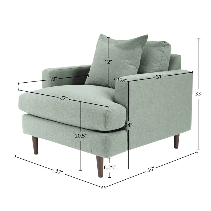 Martha Club Chair - Beach Seaglass