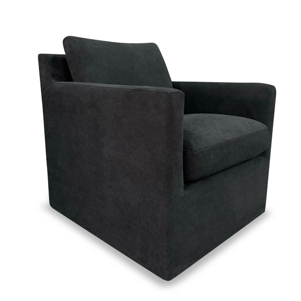 Heston Club Chair - Black Raven