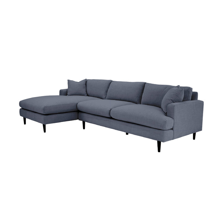 Martha Left Sectional Sofa - Beach Indigo