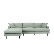 Martha Left Sectional Sofa - Beach Seaglass