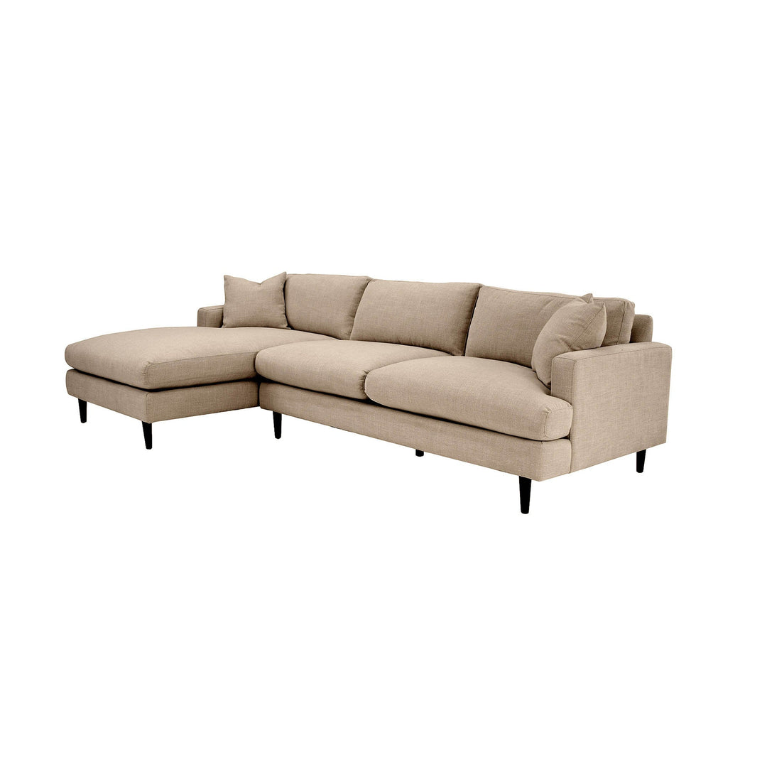 Martha Left Sectional Sofa - Beach Toast