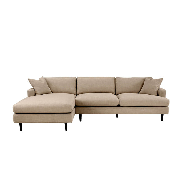 Martha Left Sectional Sofa - Beach Toast