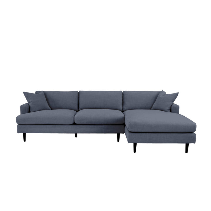 Martha Right Sectional Sofa - Beach Indigo