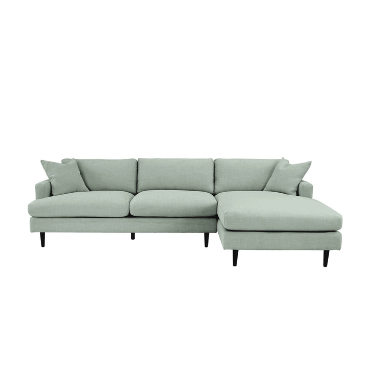 Martha Right Sectional Sofa - Beach Seaglass