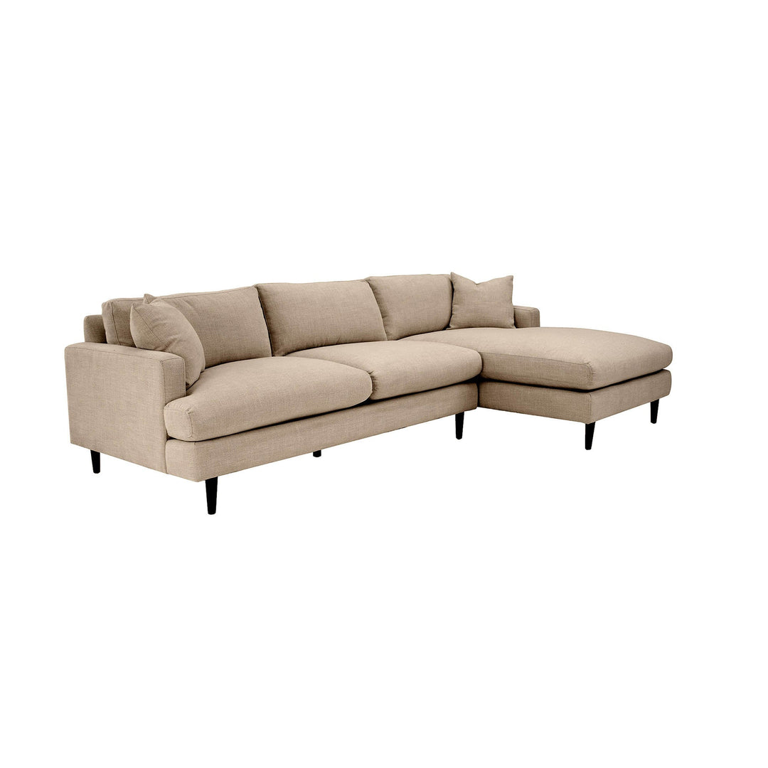 Martha Right Sectional Sofa - Beach Toast