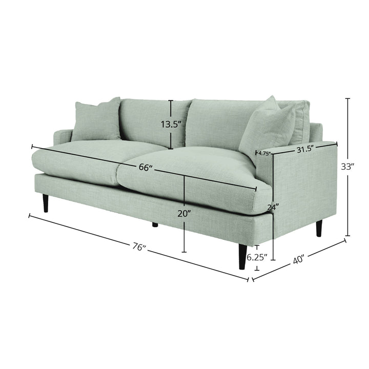 Martha Apartment Sofa - Beach Seaglass
