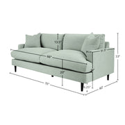 Martha Apartment Sofa - Beach Seaglass
