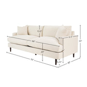Martha Apartment Sofa - Beach Snow White