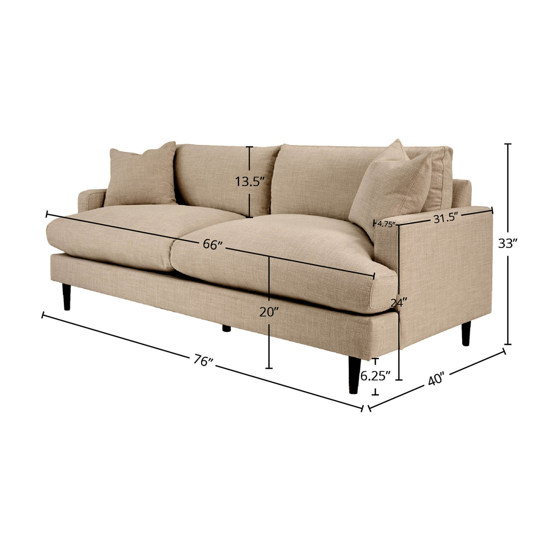Martha Apartment Sofa - Beach Toast