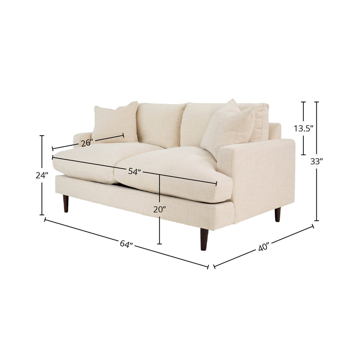 Martha Loveseat - Beach Alabaster